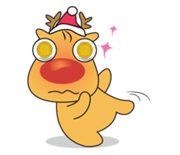 Adorable Reindeer Likes Gift sticker #14196085