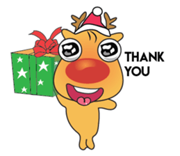 Adorable Reindeer Likes Gift sticker #14196086