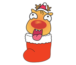 Adorable Reindeer Likes Gift sticker #14196087