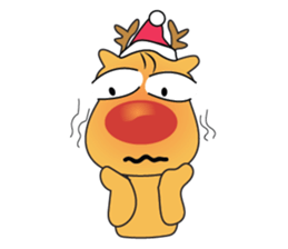 Adorable Reindeer Likes Gift sticker #14196088