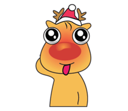 Adorable Reindeer Likes Gift sticker #14196089