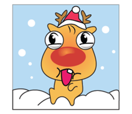 Adorable Reindeer Likes Gift sticker #14196090