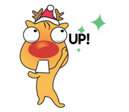 Adorable Reindeer Likes Gift sticker #14196093