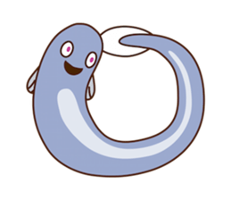 Poor vocabulary eel sticker #14196966