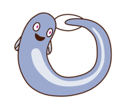 Poor vocabulary eel sticker #14196966