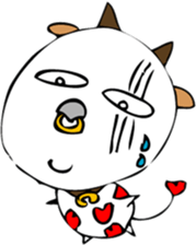 Heart of dairy cattle sticker #14198055