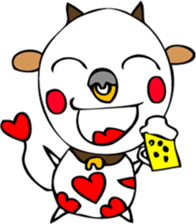 Heart of dairy cattle sticker #14198058