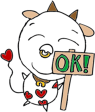 Heart of dairy cattle sticker #14198065