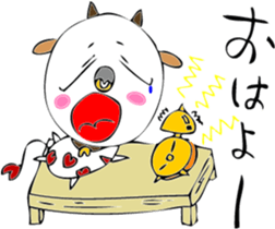 Heart of dairy cattle sticker #14198076