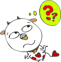 Heart of dairy cattle sticker #14198079