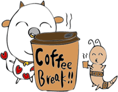 Heart of dairy cattle sticker #14198080