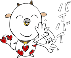 Heart of dairy cattle sticker #14198088