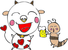 Heart of dairy cattle sticker #14198090