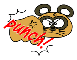 Raccoon dog and his friends sticker #14198237