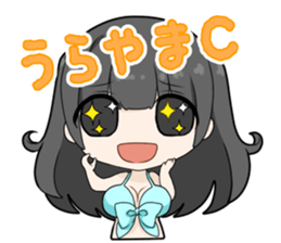 Japanese Idol and Cosplayer!RUNA AMEMIYA by KM creators sticker #14198648