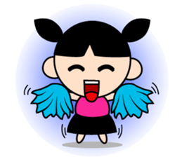 Teenage Girl in Action sticker #14198983