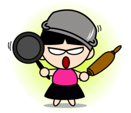 Teenage Girl in Action sticker #14198989