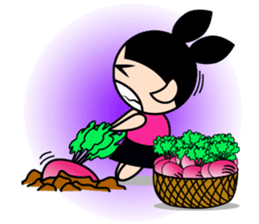 Teenage Girl in Action sticker #14198993