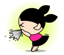 Teenage Girl in Action sticker #14198994