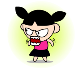 Teenage Girl in Action sticker #14198995