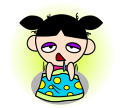 Teenage Girl in Action sticker #14198997