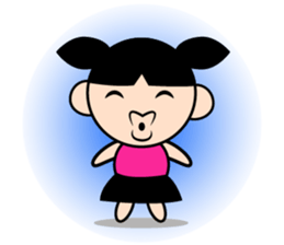 Teenage Girl in Action sticker #14199005