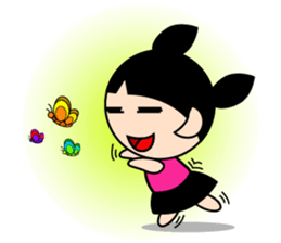 Teenage Girl in Action sticker #14199009