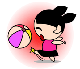 Teenage Girl in Action sticker #14199014