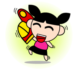 Teenage Girl in Action sticker #14199019