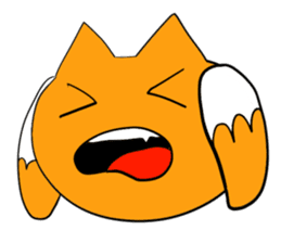 Cat & frog 15 sticker #14201936