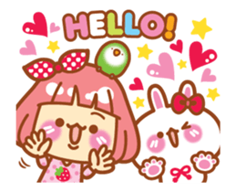 Lin Lin and Machi rabbit are moving up! sticker #14202286