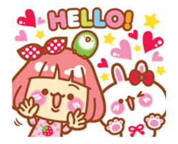 Lin Lin and Machi rabbit are moving up! sticker #14202286