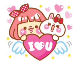 Lin Lin and Machi rabbit are moving up! sticker #14202288