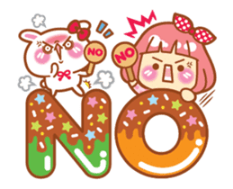 Lin Lin and Machi rabbit are moving up! sticker #14202290