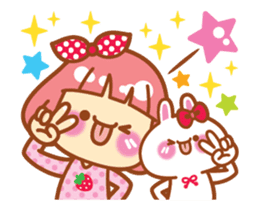 Lin Lin and Machi rabbit are moving up! sticker #14202293