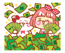 Lin Lin and Machi rabbit are moving up! sticker #14202296