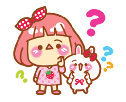 Lin Lin and Machi rabbit are moving up! sticker #14202304