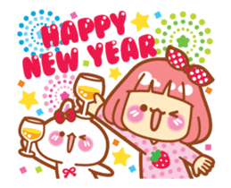 Lin Lin and Machi rabbit are moving up! sticker #14202307