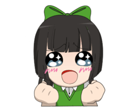 Lucy litle cute girl. sticker #14202664