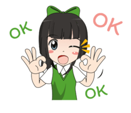 Lucy litle cute girl. sticker #14202665