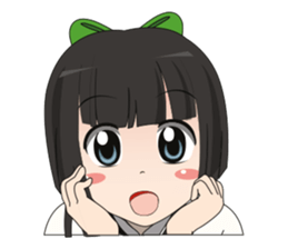 Lucy litle cute girl. sticker #14202670