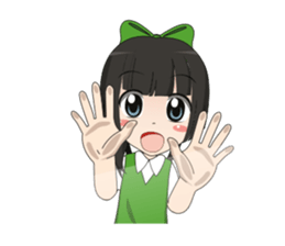 Lucy litle cute girl. sticker #14202674
