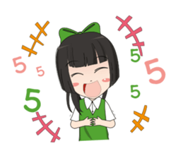Lucy litle cute girl. sticker #14202675