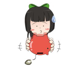 Lucy litle cute girl. sticker #14202683