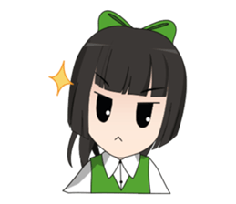 Lucy litle cute girl. sticker #14202686