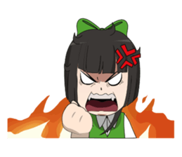 Lucy litle cute girl. sticker #14202689