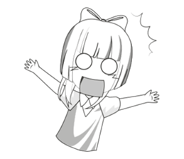 Lucy litle cute girl. sticker #14202690