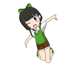 Lucy litle cute girl. sticker #14202691