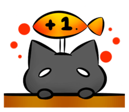 Black cat's life 3 sticker #14202825