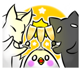 Black cat's life 3 sticker #14202829